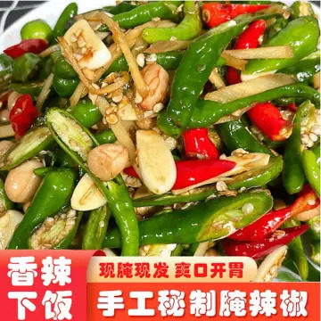 手工坛泡鲜辣椒紧实脆嫩腌辣椒成品居家烹制菜肴调味佐主食小菜