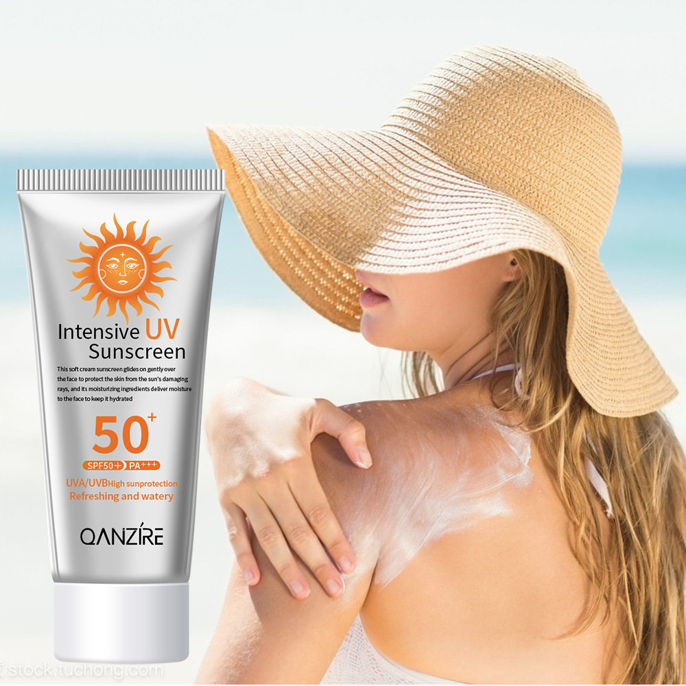 跨境爆款热卖防晒霜SPF50+PA+++高倍保湿防晒乳全身脸部遮瑕