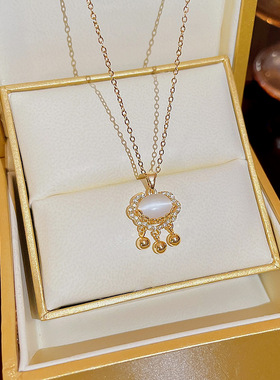 韩瀚混合宝石镶嵌十字链