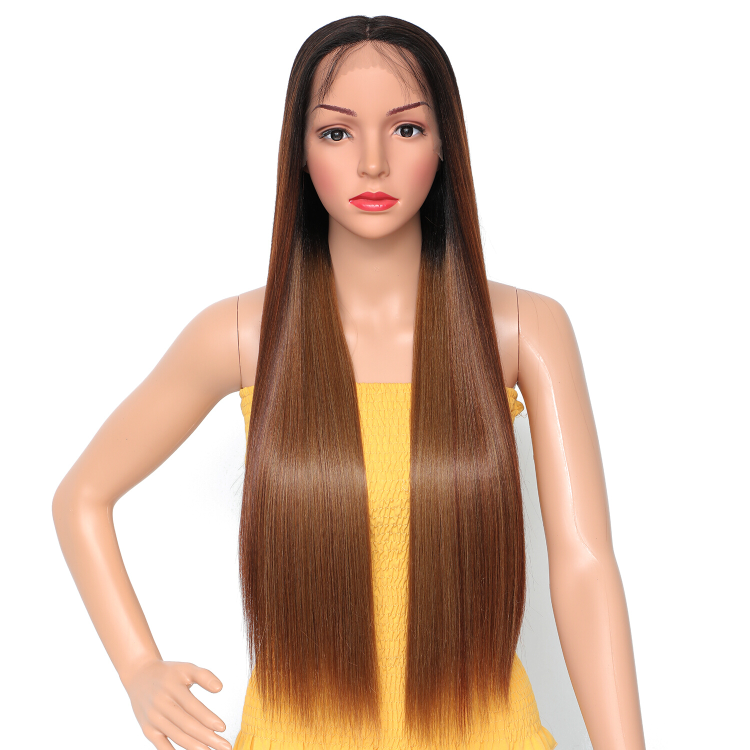 30 Inch Middle T Part 13*4*1 Lace Front Wigs Long Straight H