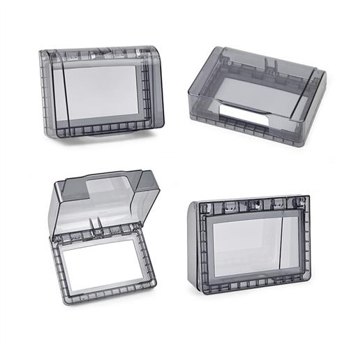 118型一二位防溅盒卫生间浴室开关插座保护盖小号10孔电源防水罩