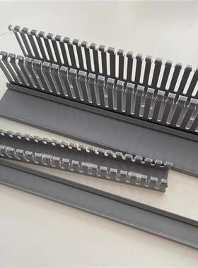 高品质塑料灰色PVC线槽100-50-20 阻燃U型配电箱柜电缆通用行线槽