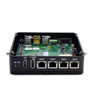 热销12代四网口微型工业N100 J6412低功耗软路由迷你工控电脑主机