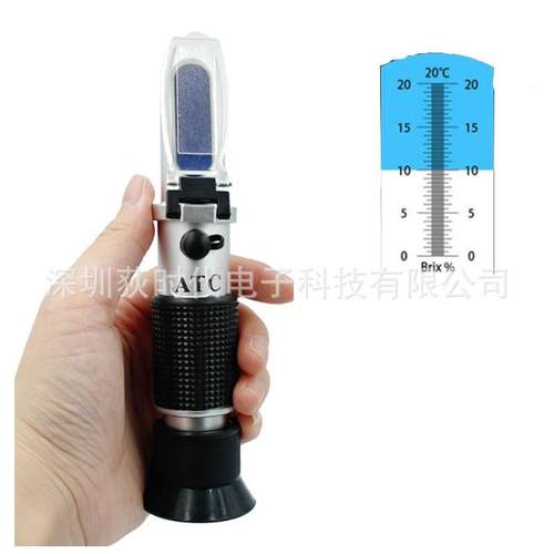手持式糖度计水果甜度计豆浆浓度计糖度折射仪RHB-20ATC折光仪