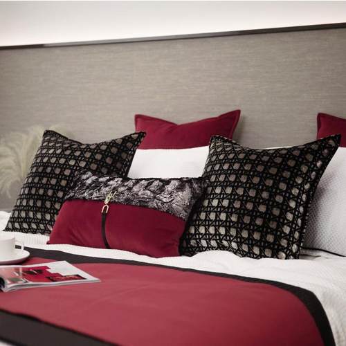 现代轻奢高级割绒黑金抱枕靠垫别墅酒店样板间床上靠枕多件套组合