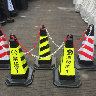 促销70cm纯橡胶方锥反光路锥隔离墩反光路障锥橡胶路桩隔离锥交通