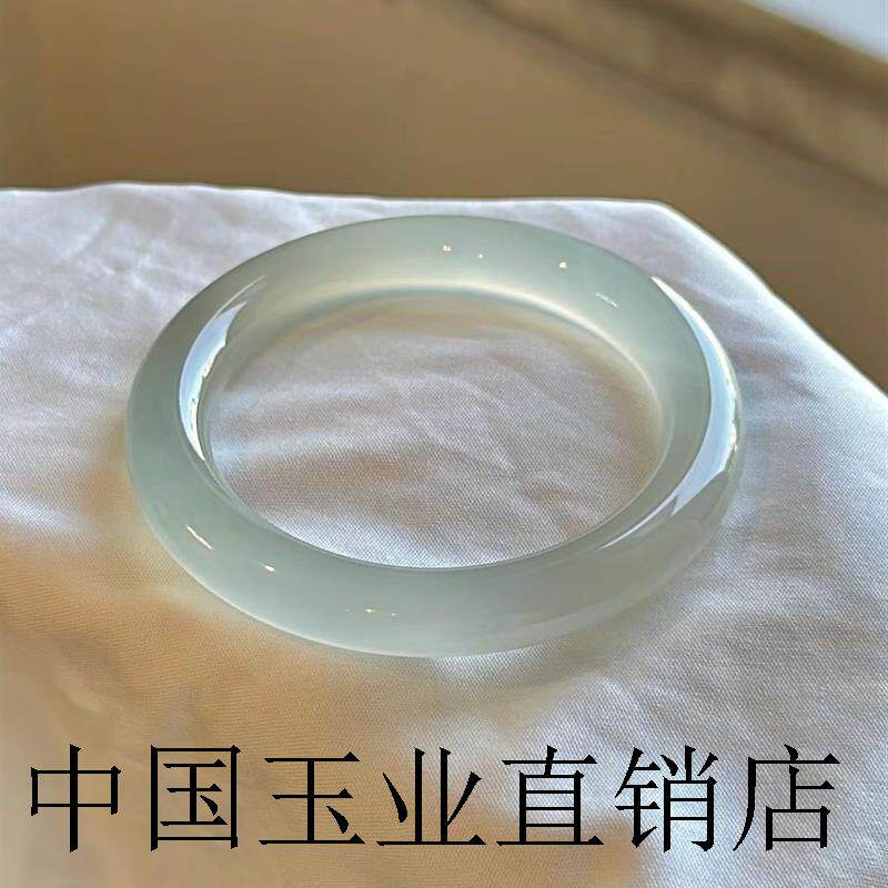 高品质新疆和田玉色烟紫晴水野牛沟乌兰海俄料碧玉羊脂玉色手镯