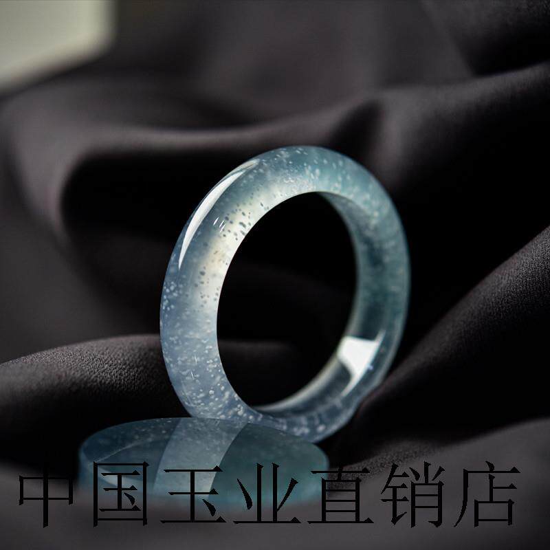 传世精品缅甸高端玉石木纳玻璃种翡翠色手镯冰种飘花玉镯子叮当镯
