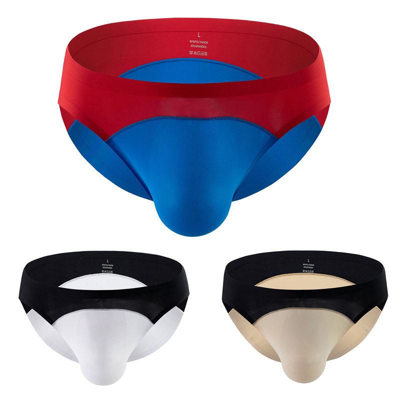 三条装无痕内裤男款冰丝性感拼色透气舒适个性薄款低腰男士三角裤,女士内衣/男士内衣/家居服,男三角内裤,淘宝优惠券,粉丝福利购,淘宝优惠卷