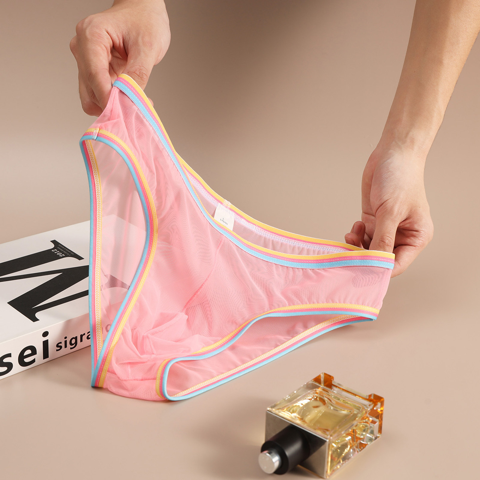 性感网纱透明内裤男式低腰镂空三角裤成人个性特色紧身短裤衩新款,女士内衣/男士内衣/家居服,男三角内裤,淘宝优惠券,粉丝福利购,淘宝优惠卷