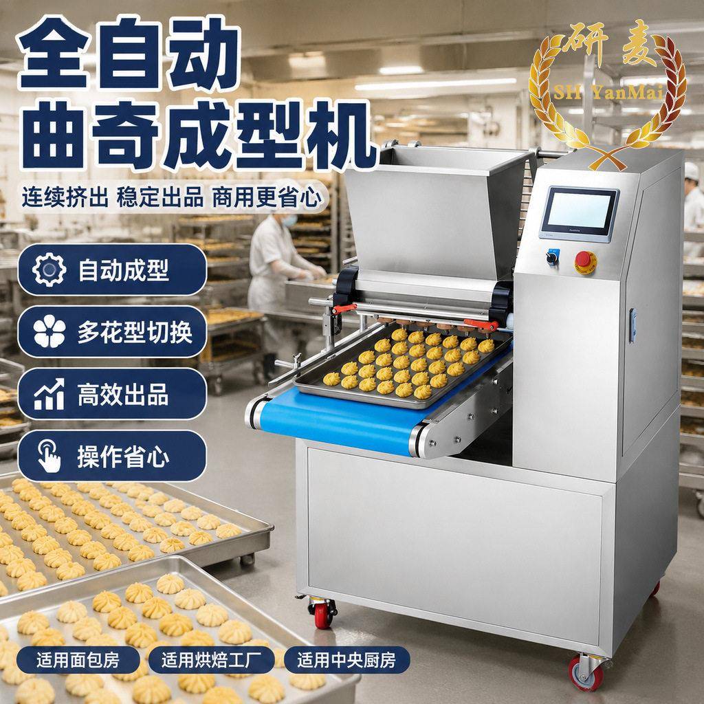 多功能曲奇机食品厂黄油曲奇蔓越莓饼干定量挤出机智能触控曲奇机