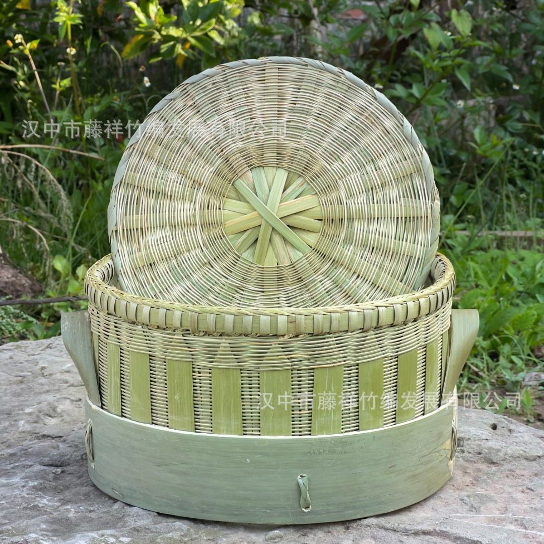 四川传统竹编多功能蒸笼纯手工编织蒸格笼屉家用商用厨房竹艺制品