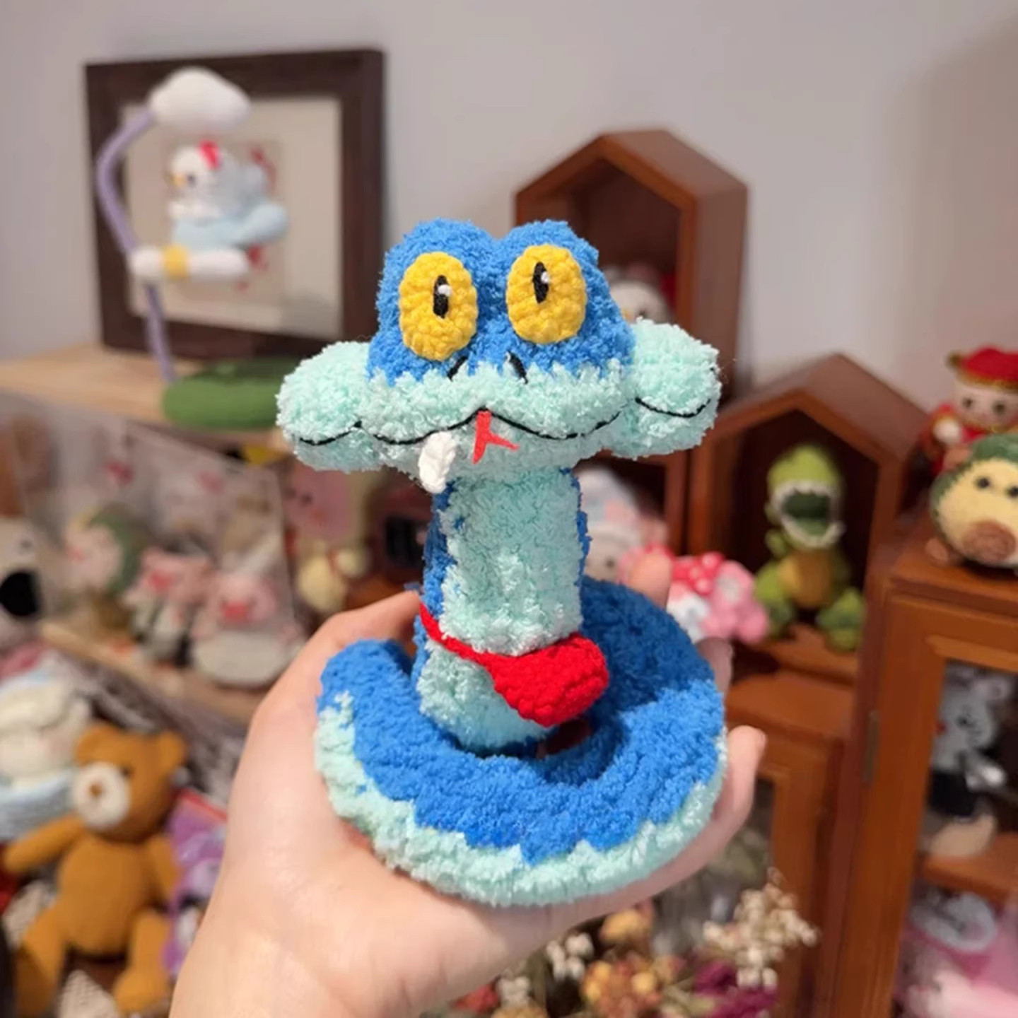 疯狂动物城2盖瑞蛇雪妃尔毛线手工编织diy钩针材料包玩偶挂件