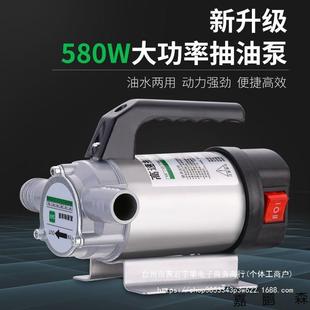 油水两用 电动抽油泵加油机12V220V伏柴油加油机抽水泵自吸泵