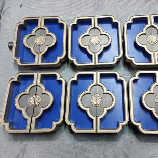 四叶草加厚豪华别墅玻璃门大门拉手把手 高汀定制不锈钢拉手新中式