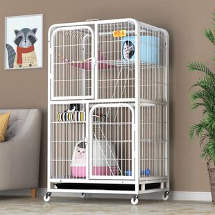 猫笼子猫别墅家用室内三层带厕所超大自由空间猫咪猫窝猫舍猫安