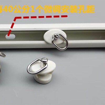 免码免打孔窗帘轨道静音顶装滑轨超薄型铝合金滑道导轨单双轨道