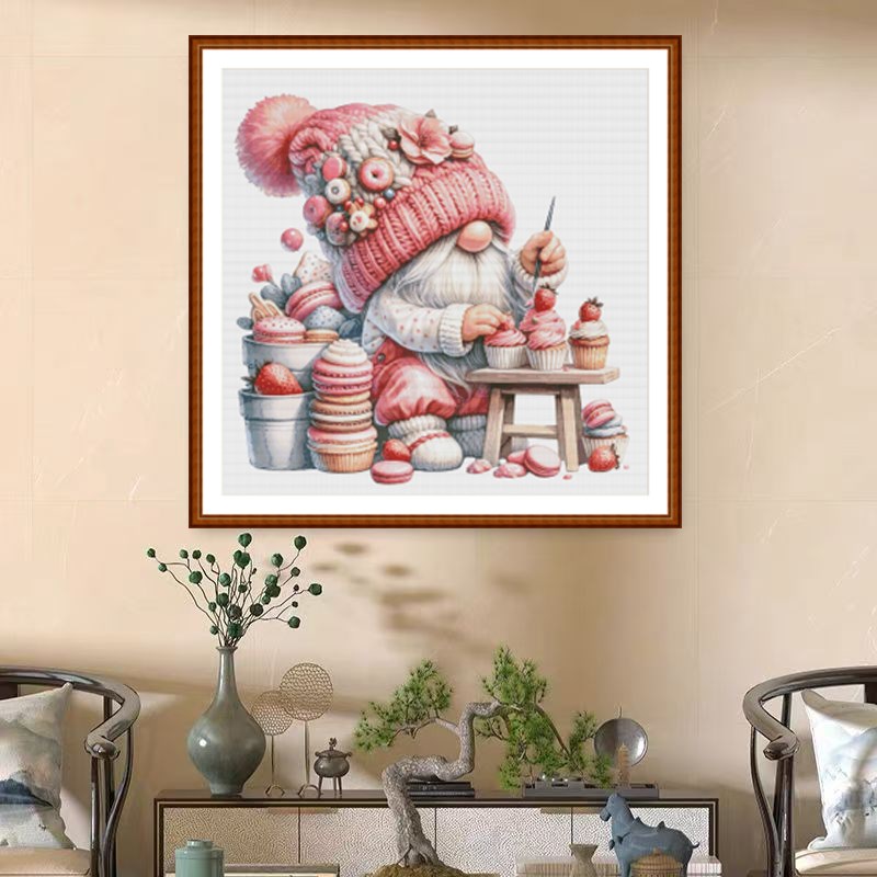 【ZZ7265-蛋糕小矮人】十字绣2025新K款小件线绣客厅餐厅简单新手