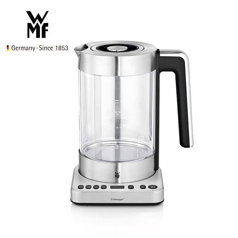 德国WMF福腾h宝LONO电茶壶家用玻璃不锈钢热水烧水壶保温壶1.7L