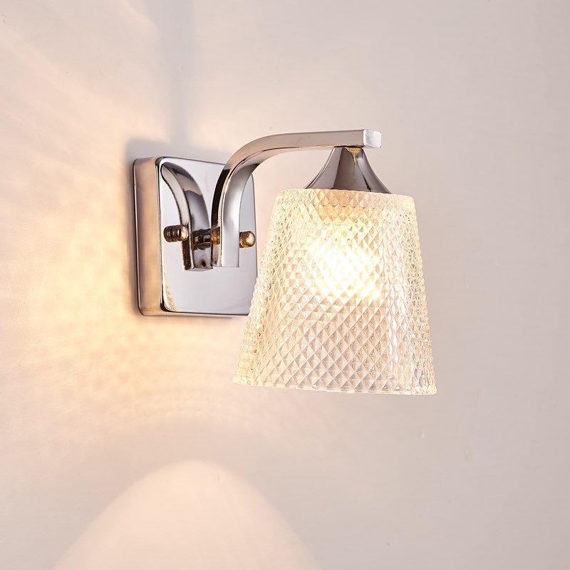 壁灯现代卧室简约带开关床头灯透明灯罩LED客厅背景墙壁灯楼梯灯,家装灯饰光源,壁灯,淘宝优惠券,粉丝福利购,淘宝优惠卷