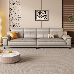 途帛真皮沙发加厚头层牛皮意式极简客厅豆腐块高靠背大小户型直排