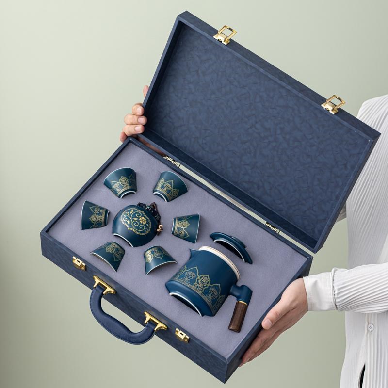 大气送员工客户伴手礼商务小礼品定制logo广告实用宣传茶具套装