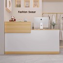 简约现代服装 店商用吧台收银台美容院前台接待台店铺小型柜台桌子