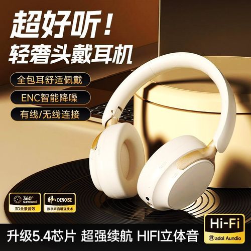 2025新款智能无线降噪蓝牙耳机头戴式高音质超长续航手机电脑通用