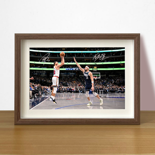 各为其主库里汤普森相框挂画摆台NBA篮球星海报照片墙周边装 饰画