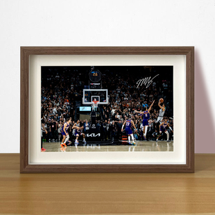 马刺文班亚马绝杀太阳相框挂画摆台NBA篮球星海报照片周边装饰画
