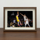 湖人卢卡东契奇绝杀掘金相框挂画摆台NBA篮球海报照片周边装 饰画