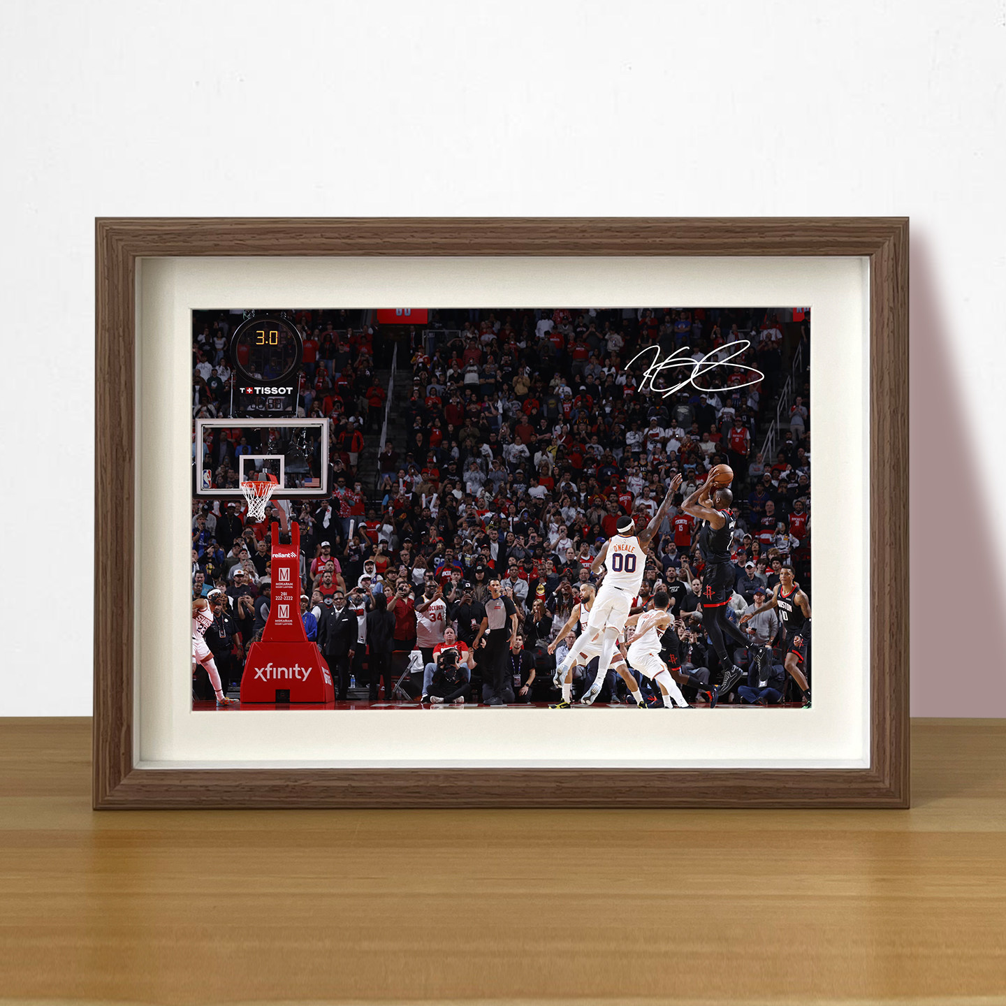 火箭KD杜兰特绝杀太阳相框挂画摆台NBA篮球海报照片墙周边装饰画