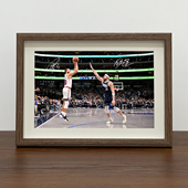 各为其主库里汤普森相框挂画摆台NBA篮球星海报照片墙周边装 饰画
