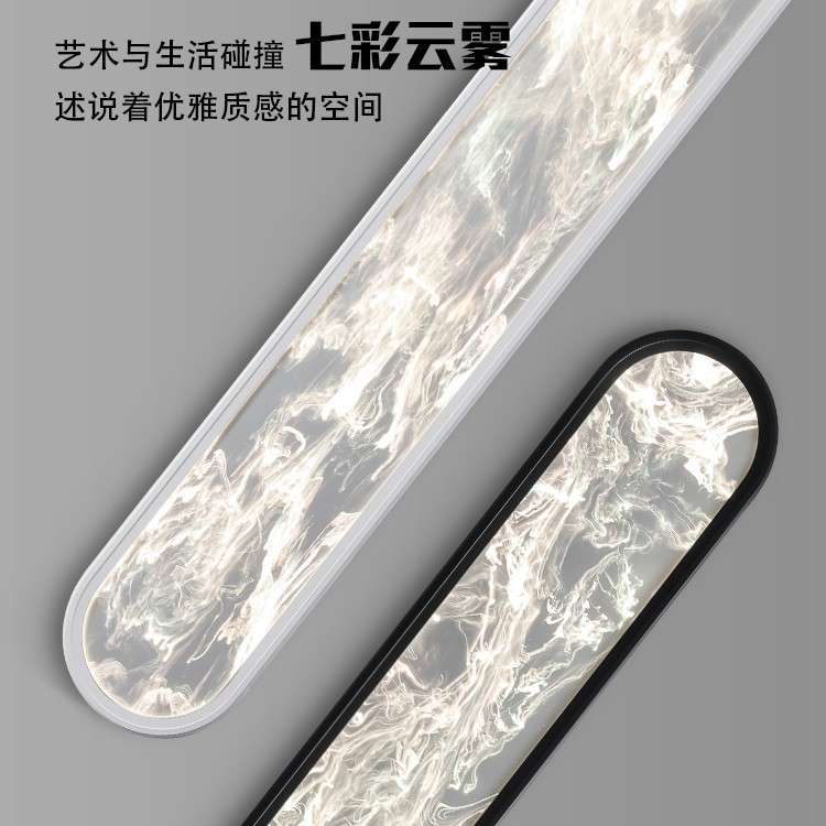 餐厅吊灯感现代简约全光谱护眼阳台2024新云雾LED长吊灯