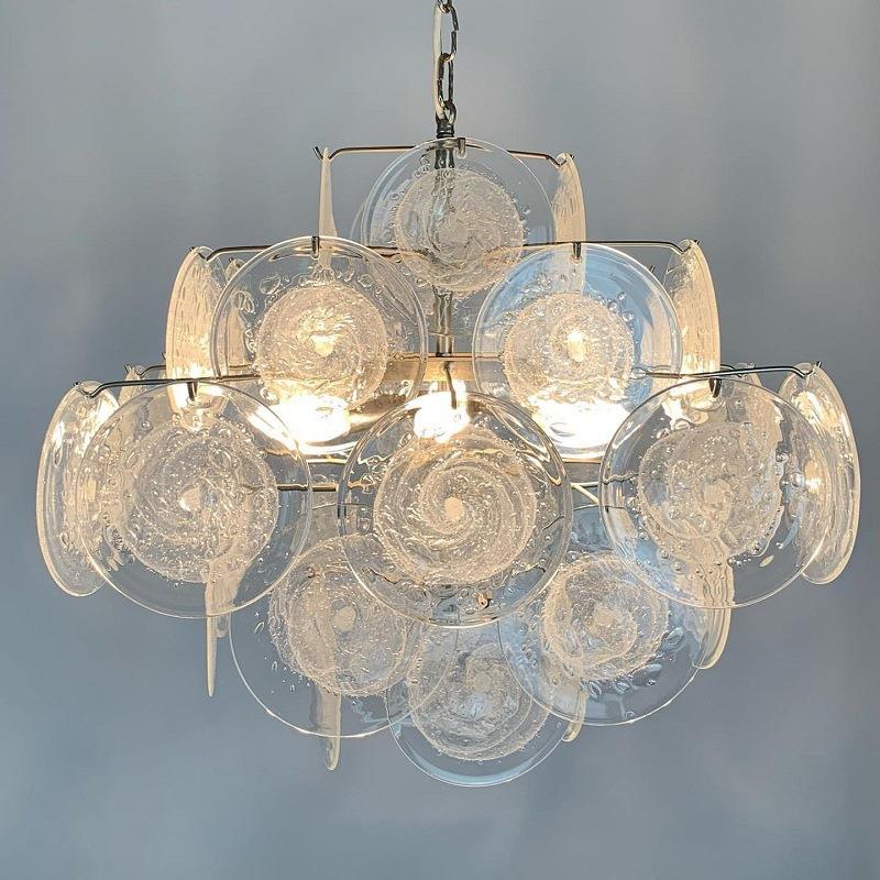 后现代轻奢客厅美式餐厅卧室水晶玻璃简约北欧设计师样板房吊灯