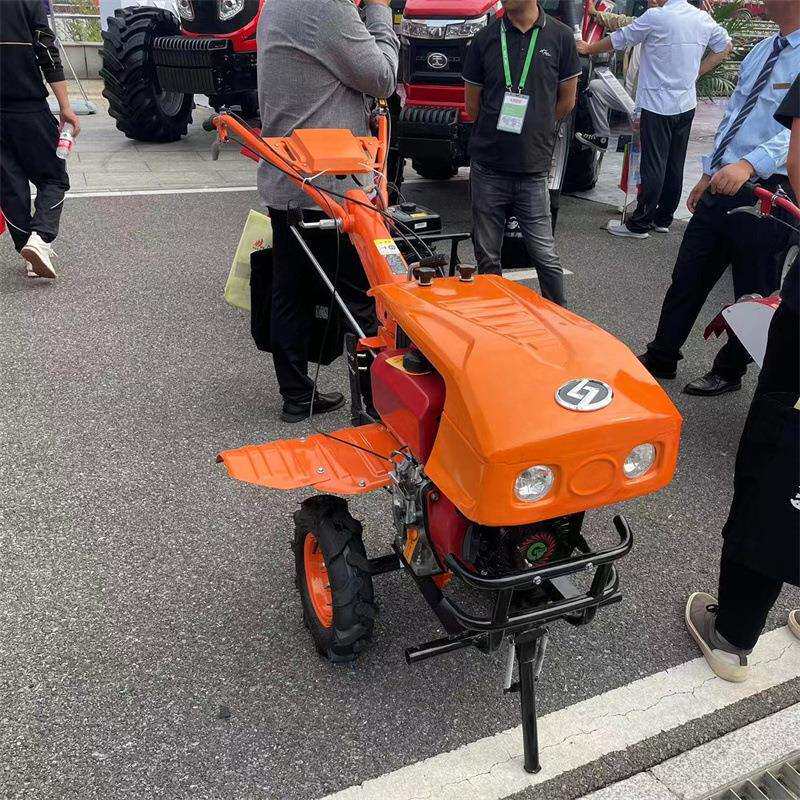 电启动柴油小型耕地机手扶式农用旋耕机犁田机硬地翻整松土除草机