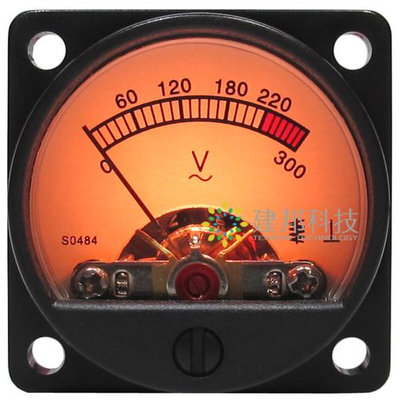 高精度AC220V300V伏交流电压表电源直接型指针动圈表头带背光