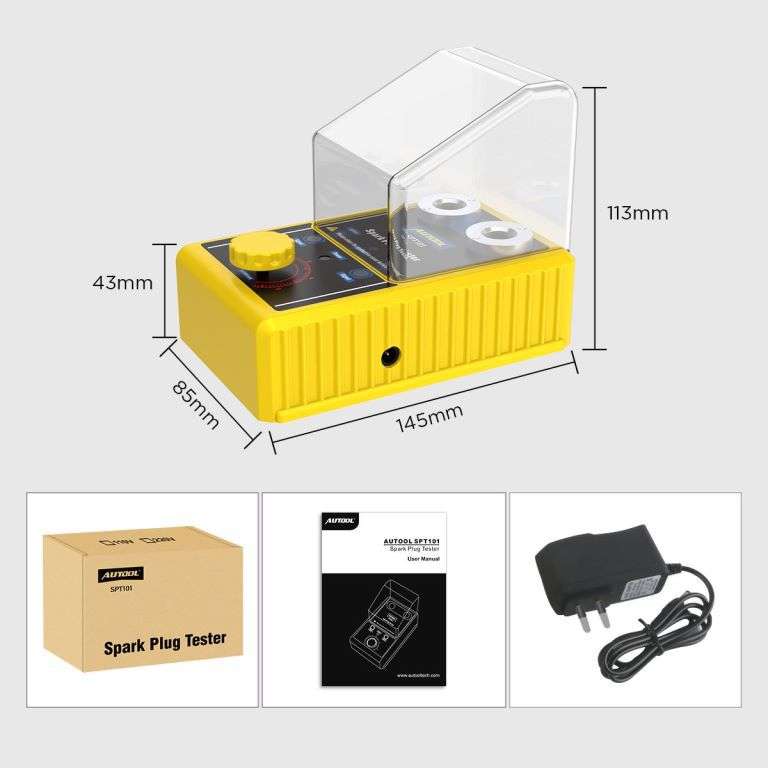 Autool SPT101汽车火花塞跳火测试台双孔火花塞点火系统诊断仪