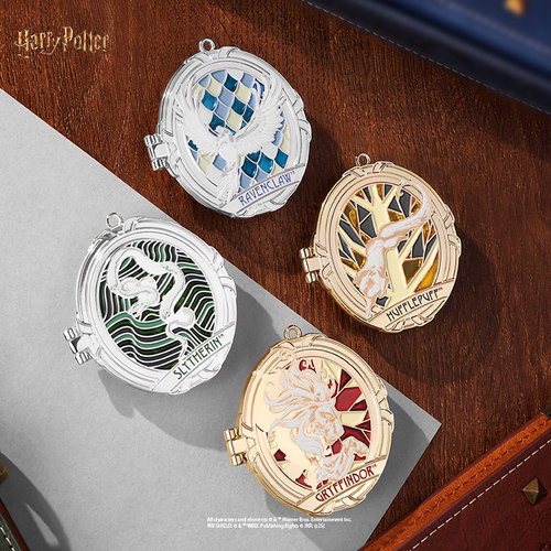 哈利波特正版周边四学院翻盖金属徽章可磁吸胸针谷子解压吧唧礼物