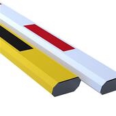 停车场八角单直杆折叠臂伸缩圆形泡沫加厚道闸杆防撞条支撑脚架