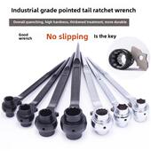 尖尾棘轮扳手快速扳手双向自动套筒扳手电工架子工扣件扳手板手