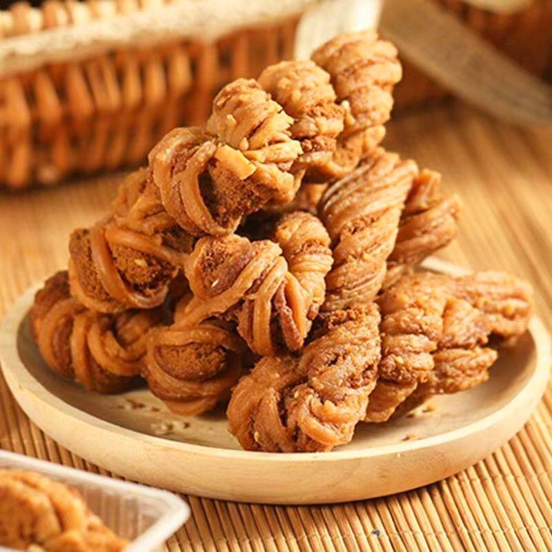 天津风味大麻花正宗老式零食小吃休闲传统手工糕点椒盐千层咸早餐