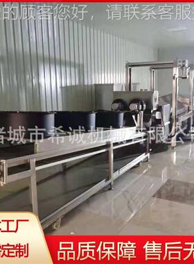 馓希诚-3000馓子油炸设备大盘子WHV油机全自动大 馓子炸油炸流水