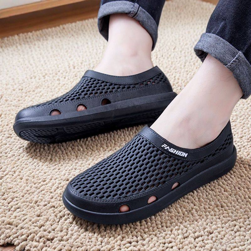 洞洞鞋男款夏季外穿凉鞋男士户外涉水漂流沙滩鞋软底防滑防臭凉拖