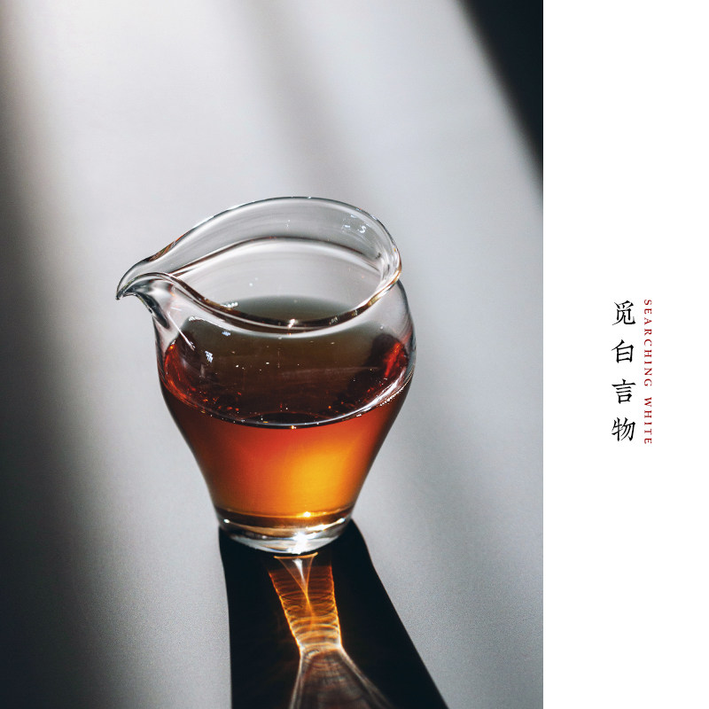 觅白原创手作玻璃匀杯高款公道杯高硼硅茶海分茶器透明耐高温吹制,餐饮具,公道杯,淘宝优惠券,粉丝福利购,淘宝优惠卷