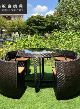 户外庭院民宿别墅外摆收纳桌椅室多外园露22-8-2-4花台功制能组合