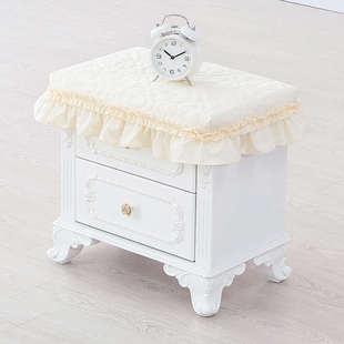 巧致欧式公主风床头柜卧室布定制高档罩子防尘布盖床头柜简约