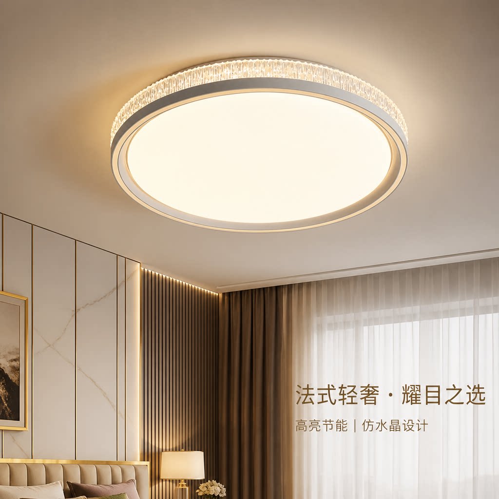 现代简约LED吸顶灯卧室客厅