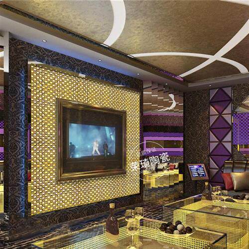 水晶玻璃马赛克墙贴自粘吧台背景墙立体镜面瓷砖ktv包厢柱子装饰