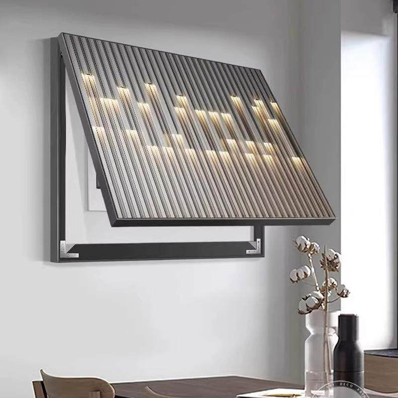 现代简约轻奢电箱装饰画高级感配电表箱遮挡电闸强弱开关盒挂画